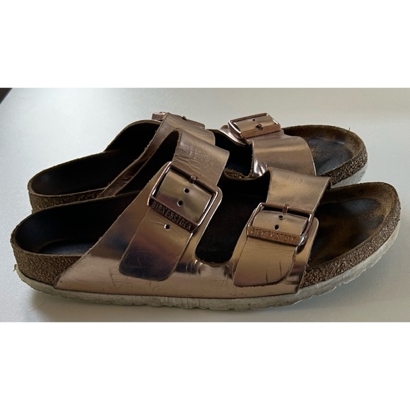 Birkenstock Arizona Metallic Leather Size 39 - Picture 6 of 16